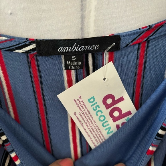 Ambiance Striped pants jumpsuit Size Small NEW - Picture 5 of 10
